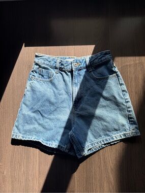 Zara Light Blue Denim Shorts